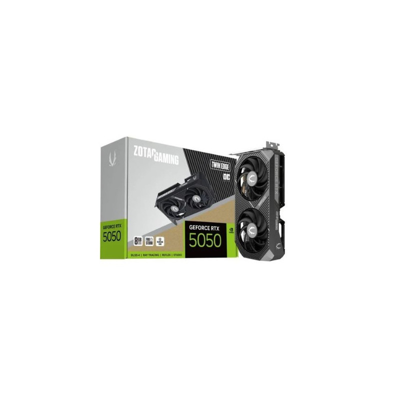 Tarjeta grafica zotac gaming rtx 5050 oc twin edge 8gb gddr7 - 3x dp - 1x hdmi pci express 5.0