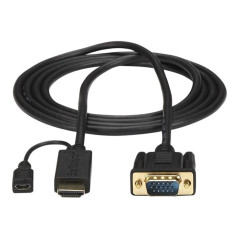 Cable hdmi - micro usb tipo b a vga startech 2m - macho - hembra - mac
