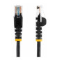 Cable de red startech latiguillo rj45 utp cat5e 5m negro