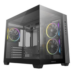 Caja ordenador gaming deepcool cg330 3f matx argb cristal templado neg