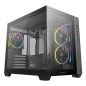 Caja ordenador gaming deepcool cg330 3f matx argb cristal templado negra