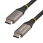 Cable usb tipo c startech 0.5m - macho - macho - negro