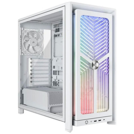 Caja ordenador gaming corsair frame 4000x rs atx cristal templado blan
