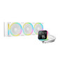 Kit refrigeracion liquida deepcool lq360 ultra argb 3x 120mm blanco