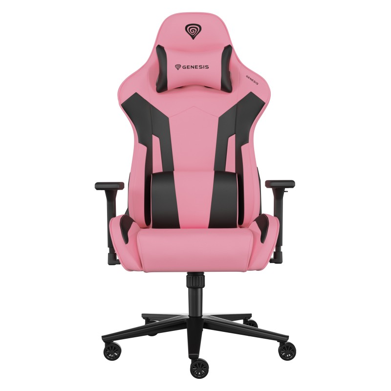GENESIS Nitro 720 Silla para videojuegos de PC Asiento inflable Negro, Rosa