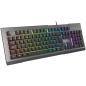 GENESIS Rhod 500 RGB teclado Juego USB QWERTY Portugués Negro, Plata