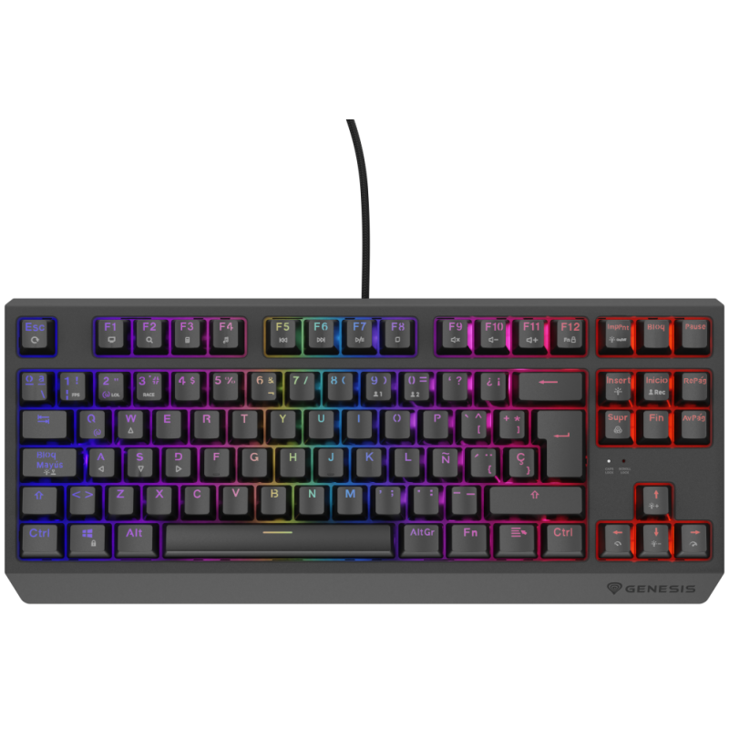 GENESIS Thor 230 TKL teclado Juego USB QWERTY Español Negro