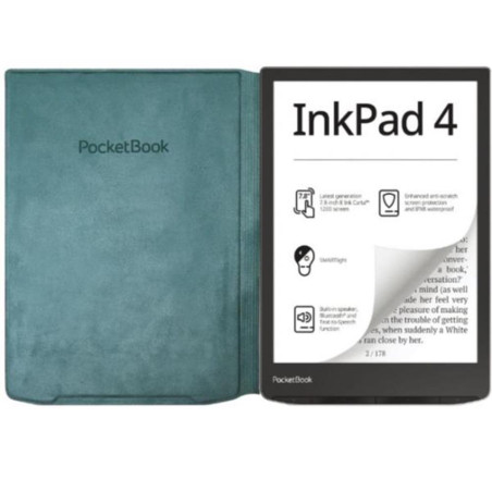 Pocketbook funda 743 flip cover verde oceano version ww para inkpad 4 