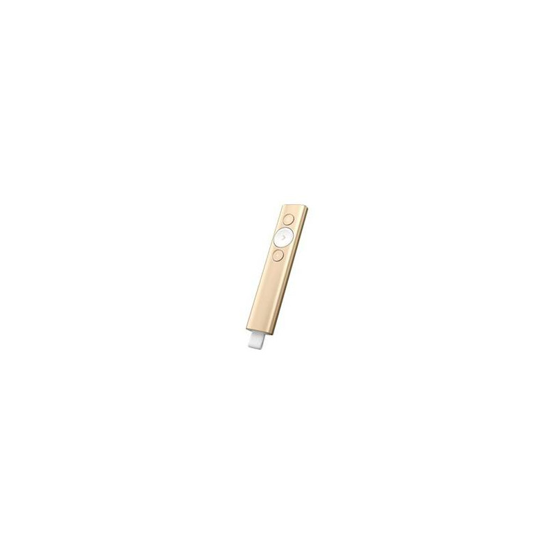 Mando wireless inalambrico logitech spotlight - universal - operativo hasta 30m - oro