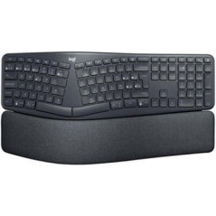 Teclado logitech ergo k860 ergonomico bluetooth wireless grafito