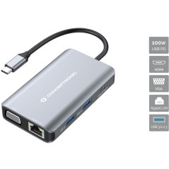 Docking station conceptronic donn21g 7 en 1 3 x usb 3.0 - 1 x hdmi - 1