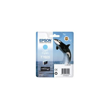 Cartucho tinta epson t760540 cian claro supercolor p600sc - p600 - orc