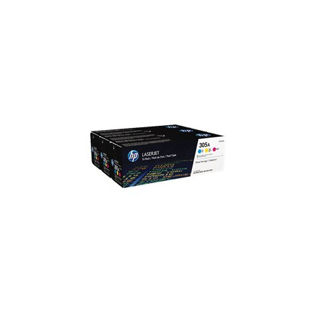 Pack toner cf370am 305a cian - magenta - amarillo