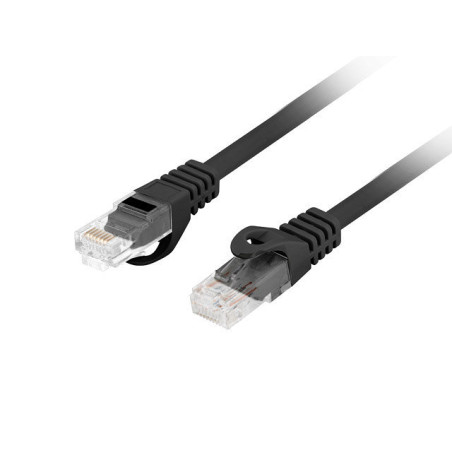 Cable red lanberg latiguillo cat.6 utp lszh cu 2m negro fluke passed