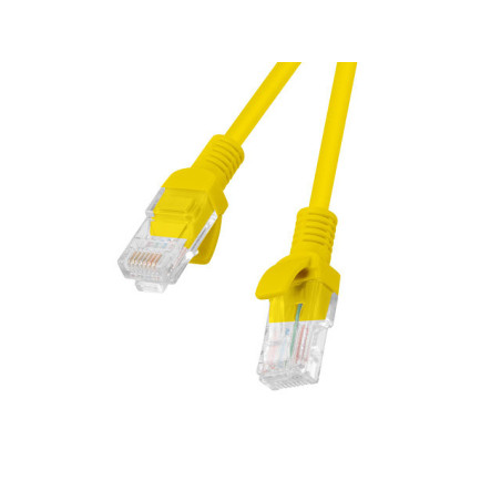 Cable red lanberg latiguillo cat.6 utp cu 0.25m amarillo fluke passed