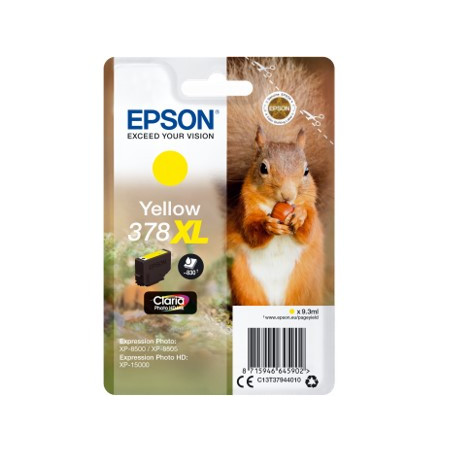 Cartucho tinta epson c13t37944010 singlepack amarillo 378xl claria pho