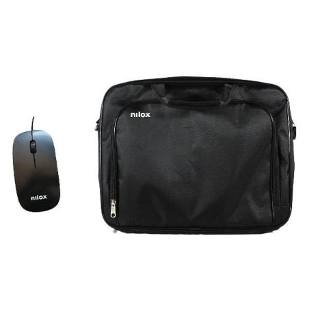 Maletin nilox essential 2 + mouse raton para portatil 15.6 pulgadas ne