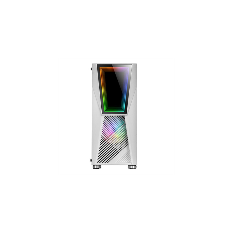 Caja ordenador mars gaming mc777w blanco atx 1 x usb 3.0 2 x usb 2.0 2 x 120mm frgb