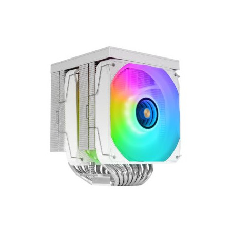 Ventilador cpu mars gaming mcpulcdprow argb 2x 120mm blanco