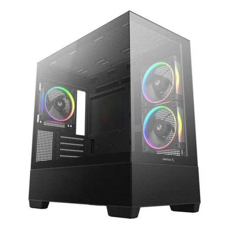 Caja ordenador gaming deepcool cg380 3f matx argb cristal templado neg
