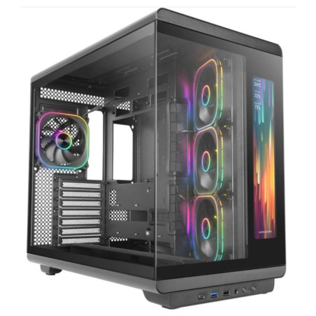 Caja ordenador mars gaming mc - revmax atx argb lcd 11.8 pulgadas cris