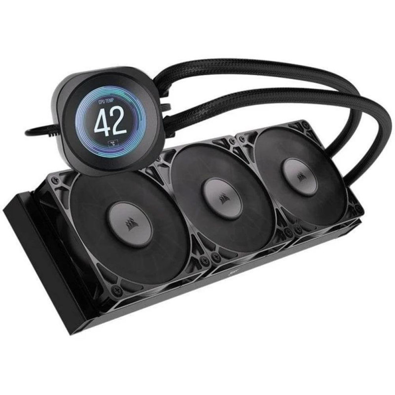 Kit refrigeracion liquida corsair nautilus rs lcd 3x 360mm negro