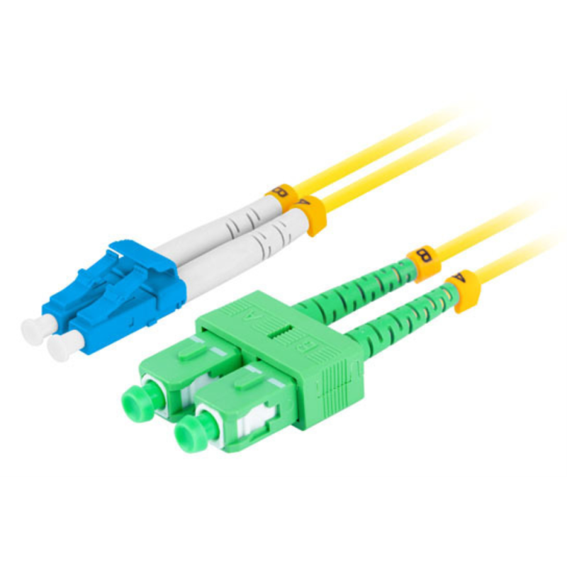 Lanberg FO-LUSA-SD11-0020-YE Cable de fibra óptica e InfiniBand 2 m SC LC LC/SC Amarillo