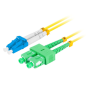 Lanberg FO-LUSA-SD11-0020-YE Cable de fibra óptica e InfiniBand 2 m SC LC LC/SC Amarillo