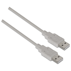AISENS A101-0021 cable USB USB 2.0 1 m USB A Beige