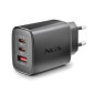 NGS CARGADOR GAN ULTRARAPIDO 65W USB-C+ USB-A