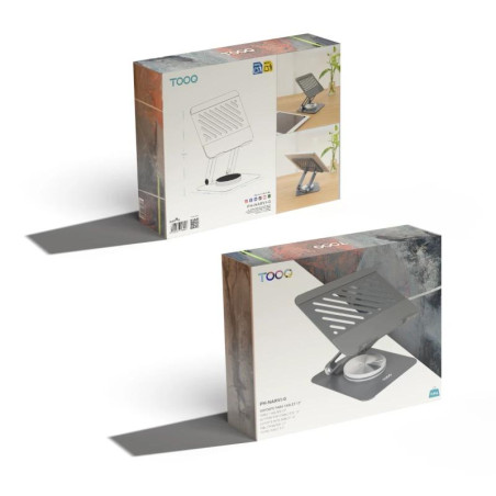 Tooq Soporte mesa 360º dispositivos hasta 13 Gris