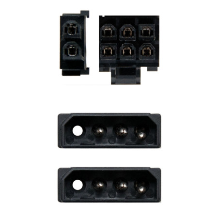 Nanocable Cable VGA 2x5.25/M-PCI-E(6+2PIN)/M 20cm