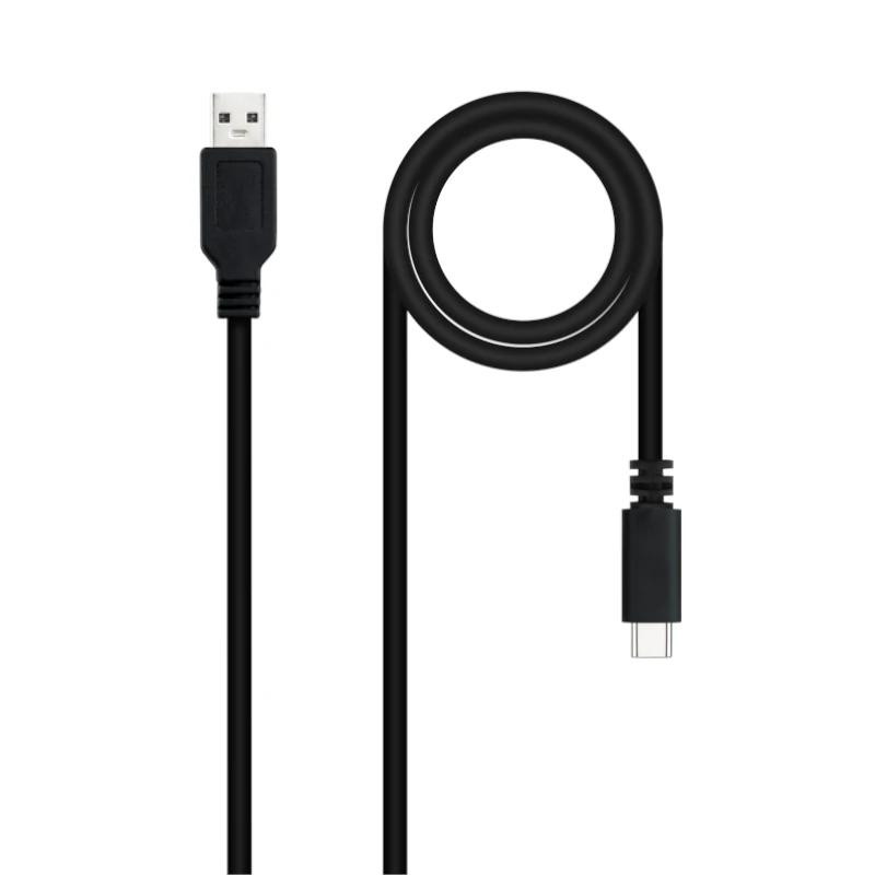 Nanocable Cable USB 2.0 3A USB-C-M/M 1.5M Negro Nanocable Cable USB 2.0 3A USB-C-M/M 1.5M Negro