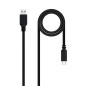Nanocable Cable USB 2.0 3A USB-C-M/M 1.5M Negro Nanocable Cable USB 2.0 3A USB-C-M/M 1.5M Negro