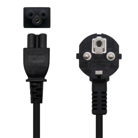Nanocable Cable Alim. trébol, CEE7 -M-C5-H, 2 m