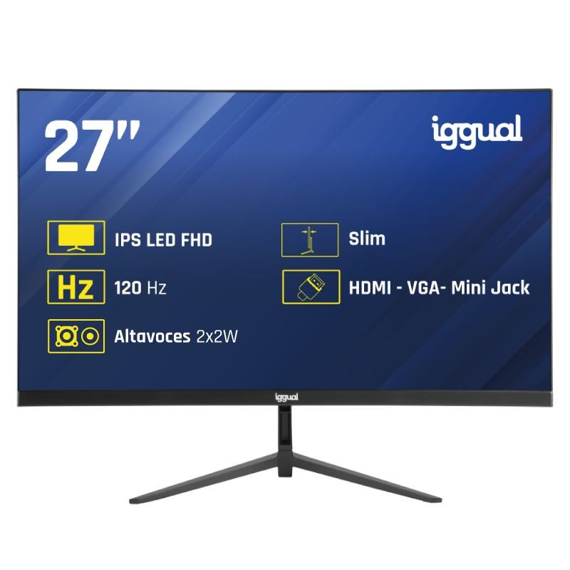 iggual Monitor 27 IPS 1ms FHD 120Hz VGA HDMI MM