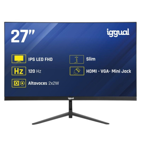 iggual Monitor 27 IPS 1ms FHD 120Hz VGA HDMI MM