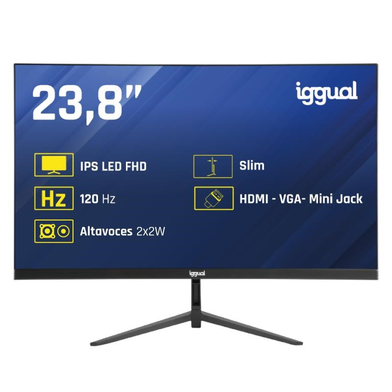 iggual Monitor 24 IPS 1ms FHD 120Hz VGA HDMI MM