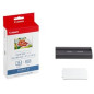 Papel foto canon selphy kc - 18if + tinta 18 adhesivos tarjeta credito