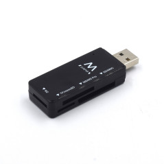 Lector de tarjetas multiple usb 2.0 ewent ew1049 ms - sd - t - flash -