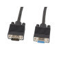 Cable lanberg vga macho hembra ferrita negro 5 m