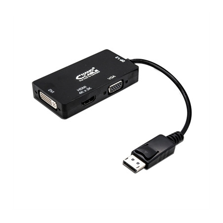 Conversor displayport a vga - dvi - hdmi nanocable 15cm - macho - hemb