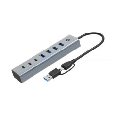 Hub usb 3.0 conceptronic hubbies20g 7 puertos usb - c a 3xusb - c 4xus
