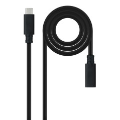 Cable prolongador nanocable usb - c 3.2 gen2x2 20gbp 100w - 5a - 4k - 
