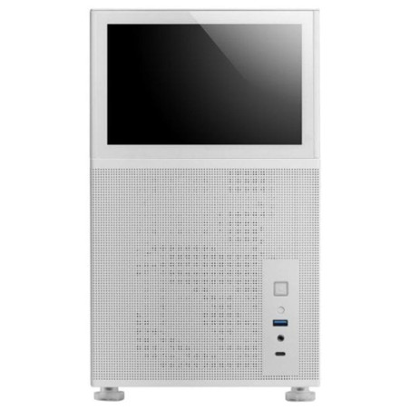 Caja ordenador mars gaming mclcd matx cristal templado pantalla ips 8 