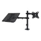Soporte mesa unykach vesa hasta 32 pulgadas 100x100mm max 18kg brazo doble