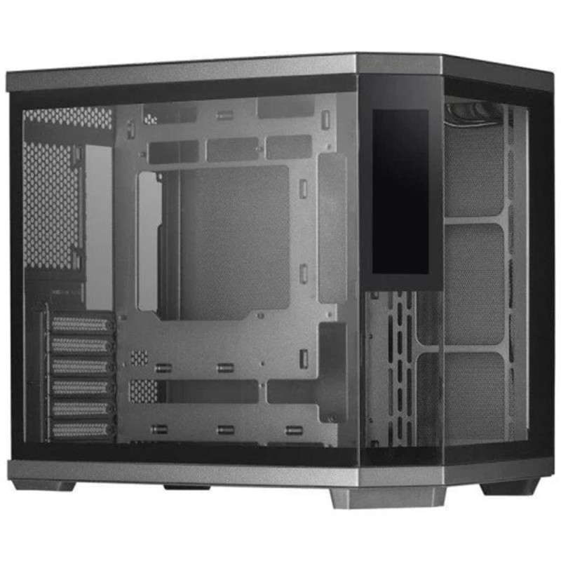Caja ordenador mars gaming mc3tcorelcd atx cristal templado negra