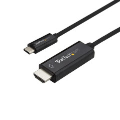 Cable usb tipo c a hdmi 4k startech 1m - macho - macho - negro