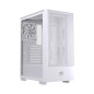 Caja ordenador gaming einarex p100 core atx cristal templado blanca