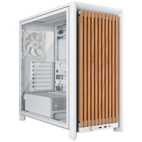 Caja ordenador gaming corsair frame 4000d rs wood atx cristal templado